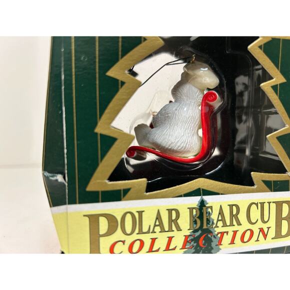 1997-1998 Coca-Cola Polar Bear Cub Collection Ornaments Lot of 4 - Picture 5 of 7